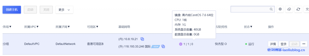 活动机型配置详情