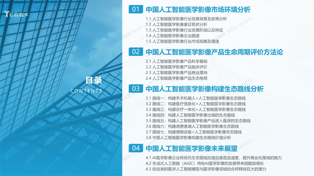 2023年中国人工智能医学影像产品产品生态路线研究报告
